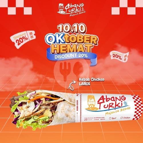 2 Kebab Chicken Cheese Burst Large menu Kebab Abang Turki, Sungai Sambas