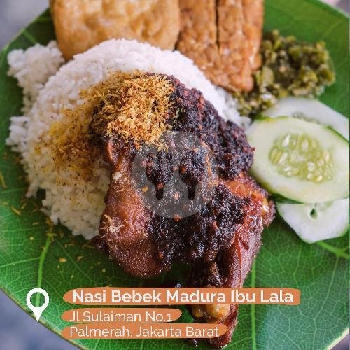 Nasi + Ayam menu Nasi Bebek Madura Ibu Lala, Slipi