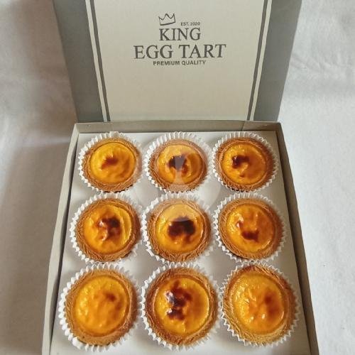 3 Lotus Biscoff + 3 Original menu King Egg Tart Roti Bakery, Kartini 2