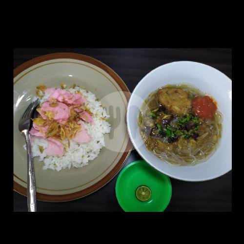 Soto Padang + Nasi menu Soto Padang Bundo Denai, Bintara