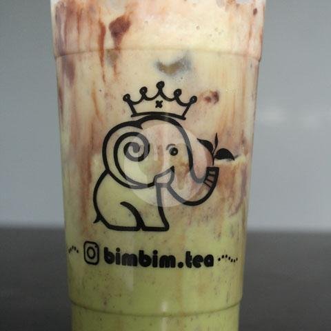 Choco Green Thai Tea ( M ) menu Bimbim Thai Tea & Ice Coffee, Lowokwaru