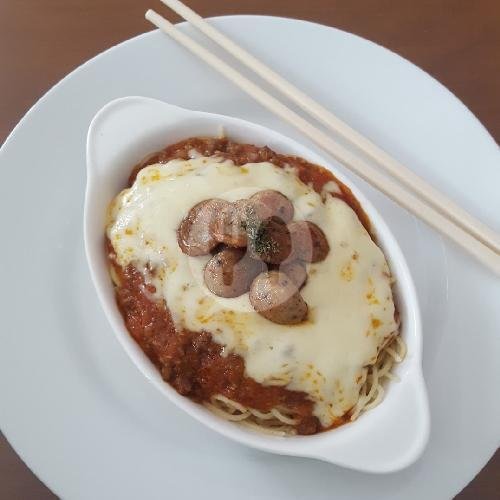 Baked Spaghetti menu Teatime Sunrise, Surya Sarana