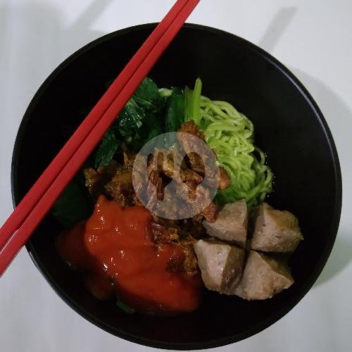 Mie Ayam Krupuk Pangsit menu Mie Ayam Bakso Urat Fajar, Talun