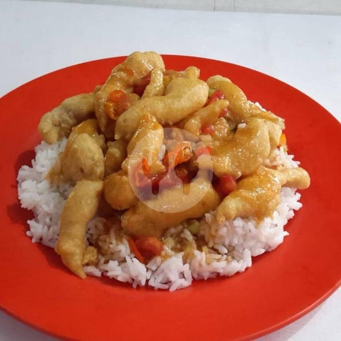 Nasi Bistik Ayam / Babi menu Bakmi Alung Chinese Food 98, Pademangan