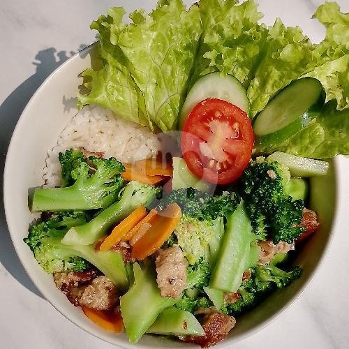 Bihun Goreng Kari Vegetarian / Vegan menu Leda Veggie vegan vegetarian, tanjung duren utara 2 no 525