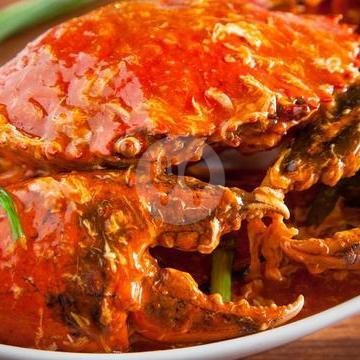Kepiting Rebus menu Rodjo Segoro Seafood, Bandung Kulon