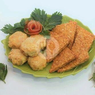 Pergedel menu Soto Ayam Lamongan Cak Brengos 3, Sambiroto