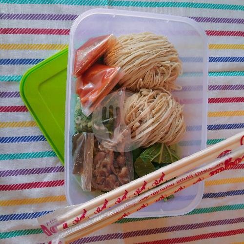 MIE AYAM MENTAH PERBOX ISI 3 menu Mie Ayam Bang Abu, Kayu Putih