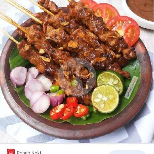 Paket, Sate Campur Kulit+nasi/lontong Es Teh/es Jeruk/hangat menu Sate Ayam & Kambing Cak Mahfud, Menoreh