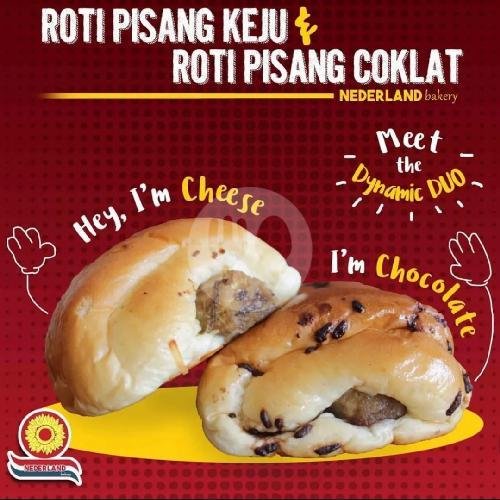 Roti Pisang Cokelat Keju menu Nederland Bakery, Pasuketan
