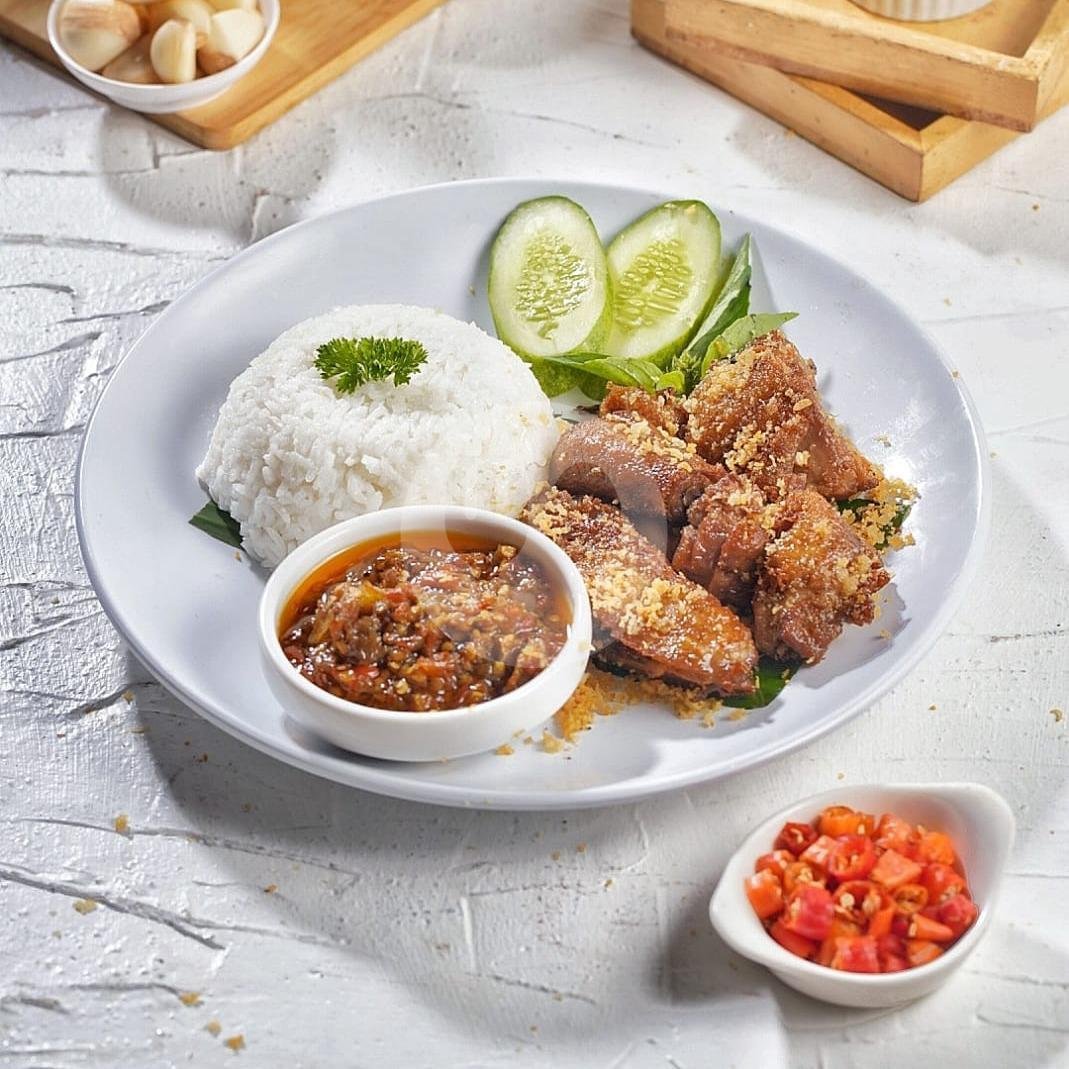 Bebek Muda 1/2 Ekor menu Bebek Kaleyo Express, Grogol