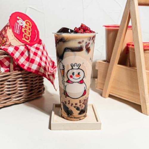 Coklat Lucky Sundae menu Mixue kapten Sudibyo Tegal, Pekauman