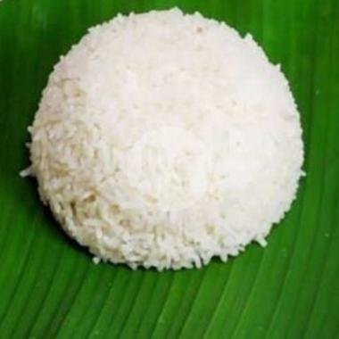 Lontong menu Sate Ayam & Sate Kambing Cak Husein