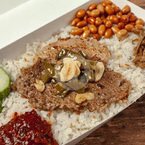 Set Rendang Daging menu Banceuy Nasi Lemak, Braga