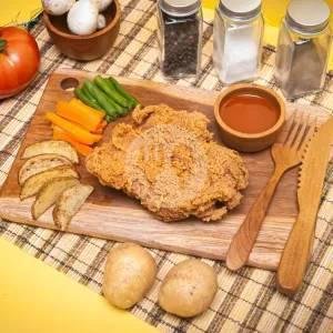 Steak Ayam Crispy Original menu Steak Ayam RAKYAT, Pademangan