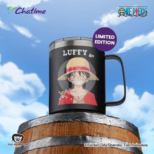 Chatime x One Piece Drink + Pin One Piece menu Chatime, Ace Galaxy Surabaya