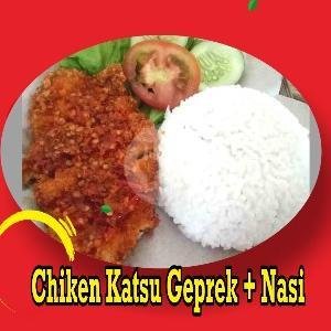 Paket Katsu Geprek Plus Es Teh menu Lemprakan, Slarang