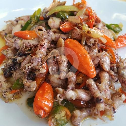 nasi telor ceplok sambel bawang menu Nasi Cumi Kediri, Gurah