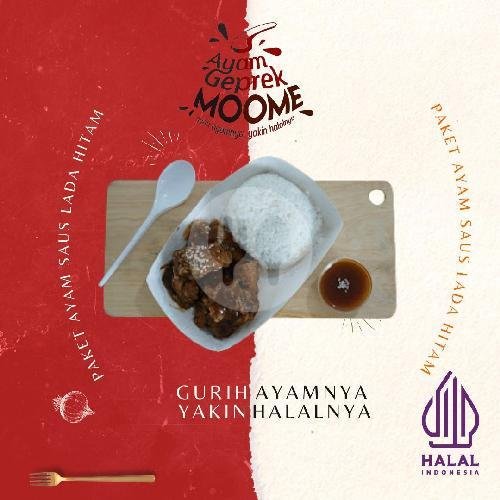 Paket Ayam Saus Lada Hitam menu Ayam Geprek Moome, Wonokromo