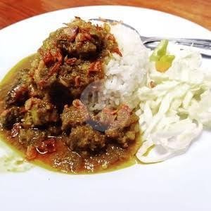 Ceker Pedas + Nasi menu Warung Sate Buk Rosma, Menganti