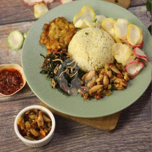 Nasi Ayam Bumbu Rujak menu Kedai Kurcaci, Kelapa Gading