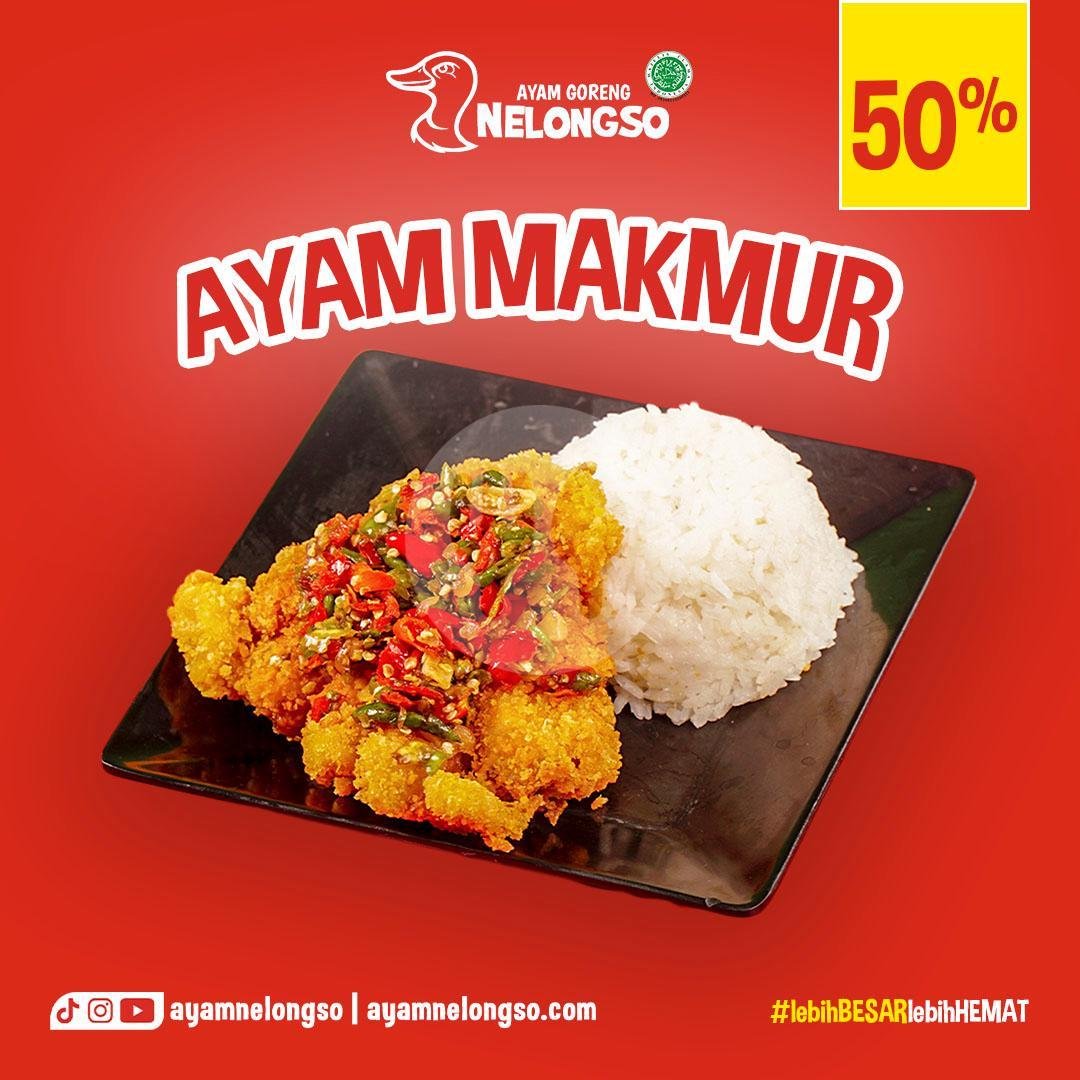 Paket Komplit Geprek Kribo menu Ayam Goreng Nelongso, Blimbing