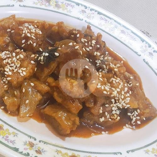 Paket Family (Angsio tahu,Sapi Saos BBQ,Ca Baby Kailan,Nasi Goreng Jasio) menu Kwong Bing Chinese & Seafood, G-Walk