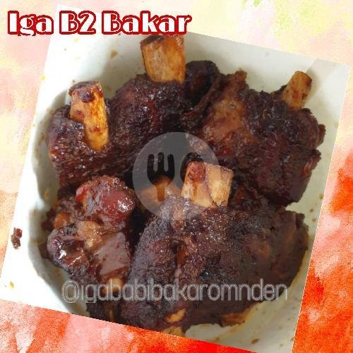 Iga Babi Bakar menu Iga Babi Bakar Om Nden, Grogol
