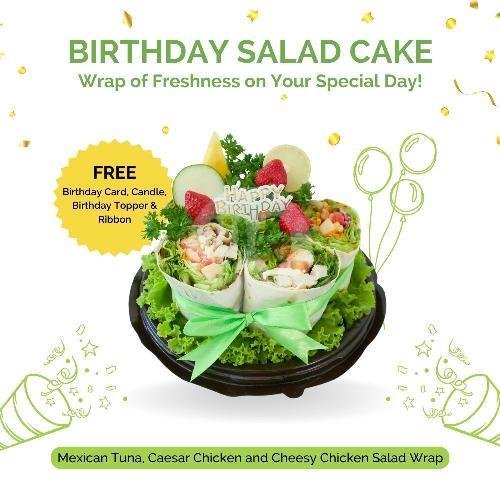 Korean Cucumber Chicken Salad menu Serasa, Salad Bar