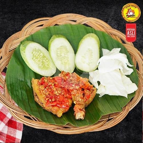 Sate Kulit menu Ayam Gepuk Pak Gembus, Astana Anyar