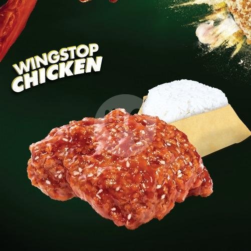 Chicken Combo Rice 1 menu Wingstop, Cirebon Super Blok
