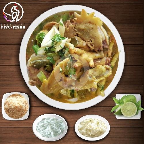 Nasi Soto Daging dan Kulit menu Soto Piyu-Piyuk