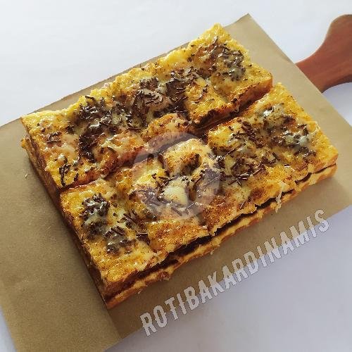 Bumbu Pizza Mozzarella menu Roti Bakar Dinamis Bumbu Pizza Keju Mozzarella, Kepongpongan