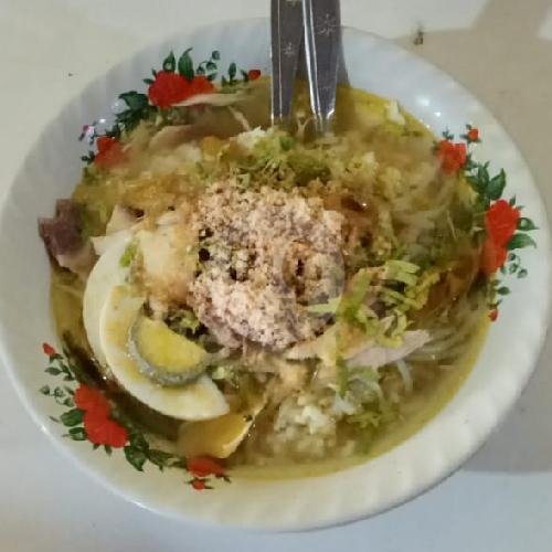 Nasi Soto Dada menu Soto Ayam Lamongan Cak Lazim, Tenggilis Mejoyo