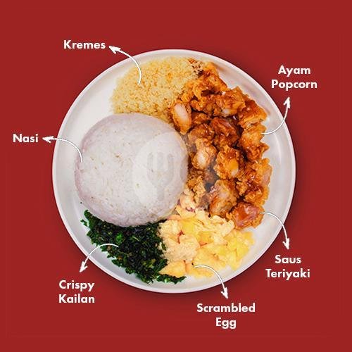 Paket Nasi + 2 Ayam Geprek menu Ayam Bang Dava, Nasi Geprek & Popcorn, Jatinangor