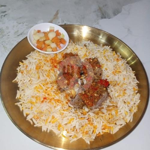 Nasi Kebuli Kambing Oseng menu Kebuli King, Tebet