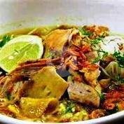 Soto Jeruan Tanpa Nasi menu Soto Madura Cak Mat, Kebonsari