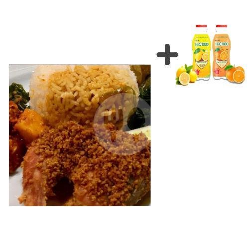 Nasi Ayam + HI  C1000 menu Rumah Makan Dewi Minang, Sukamenak