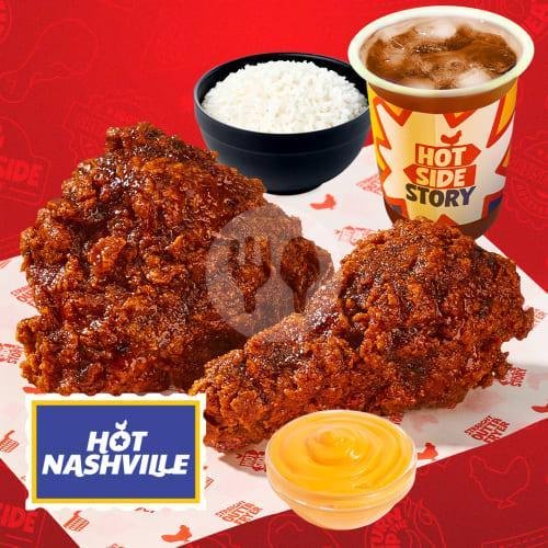 Hot Nashville Combo 1 FREE Sweet Ice Tea menu Hot Side Story (Hangry Spicy Chicken), Jtwaringin