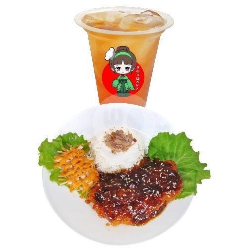 Bento Mozakatsu menu Azayaka Chicken Katsu, Amposari