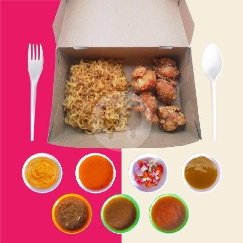 Salad Box Ayam Karaage menu Haoya Katsu, Purwosari