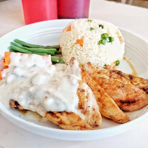 Chicken Steak menu Roasted Chicken By Rumahan Food, Coblong