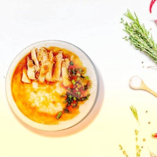 Bubur Ayam Polos menu Hoki 99 (Nasi Hainam), Penjaringan