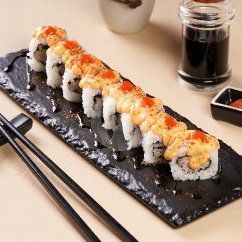 Salmon Mentai Roll menu Sushi Me, Bendungan Hilir