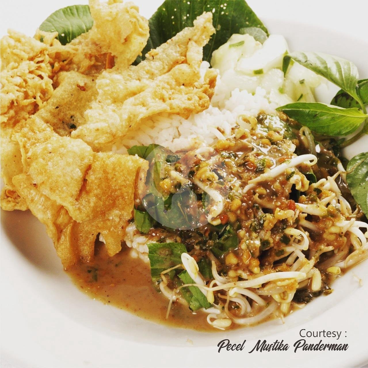 Nasi Pecel menu Nasi Pecel Mustika, Rajekwesi