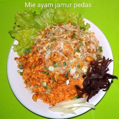 Pangsit Mie Ayam Jamur Keju menu Pangsit Mie Ayam Bu Tin, Sukolilo