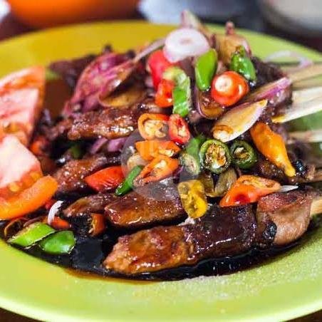 10 Tusuk Sate Sapi Asin Pedas menu Sate Ayam Madura 07 Mas Romli, Rancacili