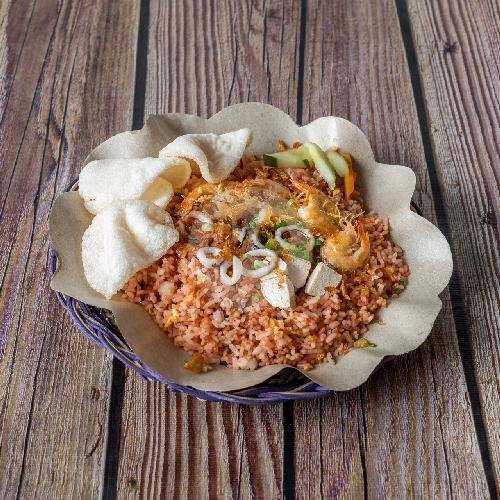 Nasi Goreng Petai + Udang menu Nasi Goreng Darurat, Ngagel