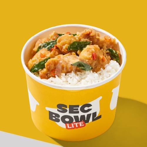 LITE Spicy Salted Egg Chicken menu Sec Bowl, Tanah Sereal