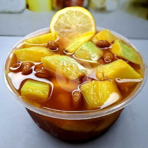 Nasi Ayam Lumpur Madu menu Rujak Jambu Kristal Kios Navika, Leuwianyar